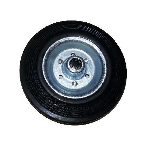 AVO 112 RUOTA CON RIVESTIMENTO IN GOMMA PIENA 150X40 ACCIAIO MADE IN ITALY (1/2)