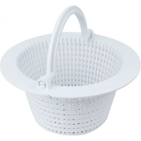 Panier d'écumoire traversant pour piscine hors sol avec poignée (lot de 2) et crépine de remplacement pour feuilles et débris - Non compatible avec les piscines creusées (1/4)