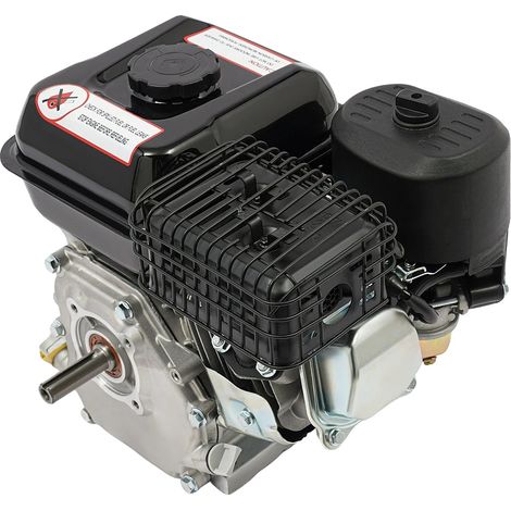 Motor de gasolina, 4 tiempos, arranque por cuerda, negro. (1/2)
