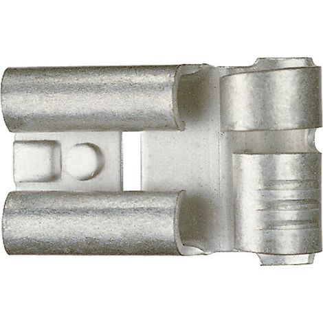 Klauke 3725 Flachsteckhülse Steckbreite: 6.3 mm Steckdicke: 0.8 mm 90 ° Unisoliert Metall 1 St.