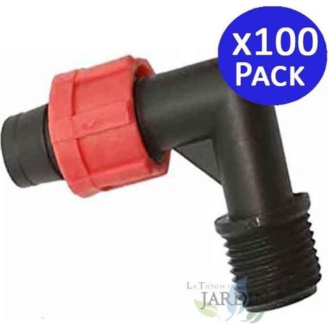 100 Stück Gemischten Bögen für 16 mm x 1/2 Zoll Tropfband mit Ringen