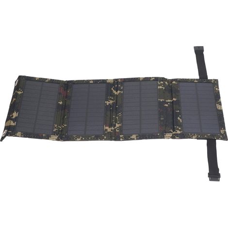 Professionelles 20-W-Solarpanel, wasserdicht und effizient, bestehend aus 4 monokristallinen Siliziumzellen, ideal für Camping im Freien. (1/4)