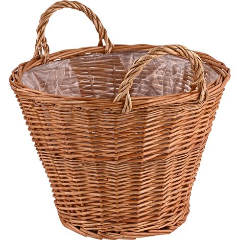 Weiden Pflanzkorb 40 cm mit Folie (1/3)