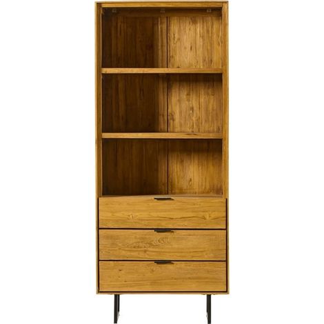 Bibliothèque colonne en teck recyclé 80cm BAHIA Casita BAHETA 205 (1/5)