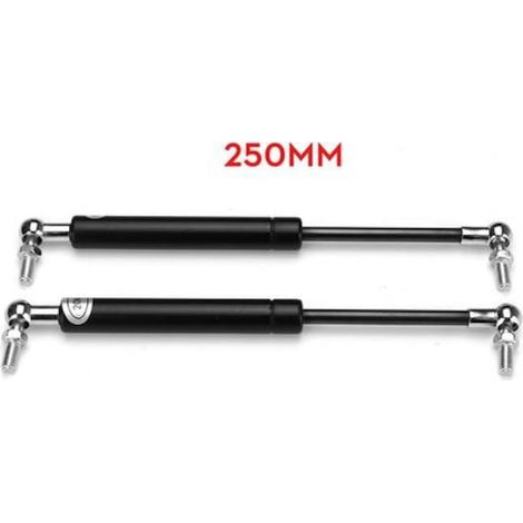 Gasdruckfedern 200 N für Motorhaube und Kofferraumdeckel, 2-teiliges Set, 245 mm, Kohlenstoffstahl, rostfrei (1/5)