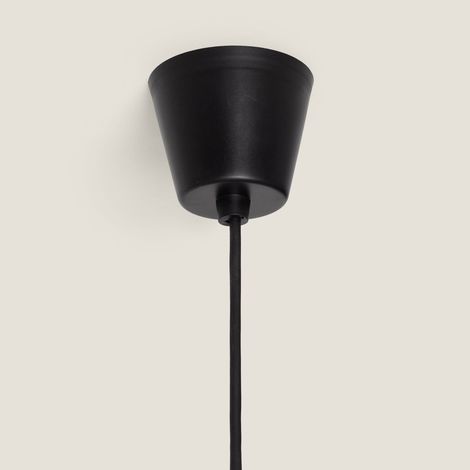 Lámpara Colgante Exterior Efecto Ratán Léa Drom Natural 590 mm