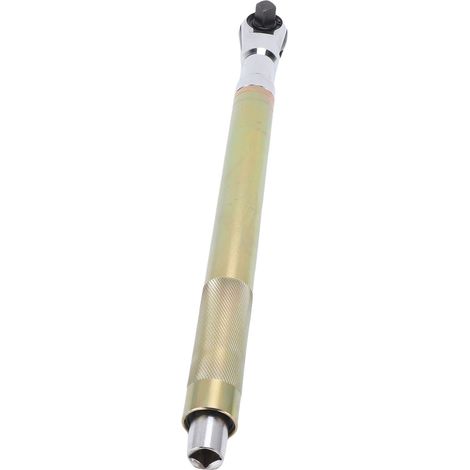 Prolongateur à cliquet renforcé 2 en 1 déporté percussion 1/2 pouce acier Cr-V poignée antiglisse 43,5x3cm +4 adaptateurs douilles standard +1 adapt perceuse espaces confinés (1/5)