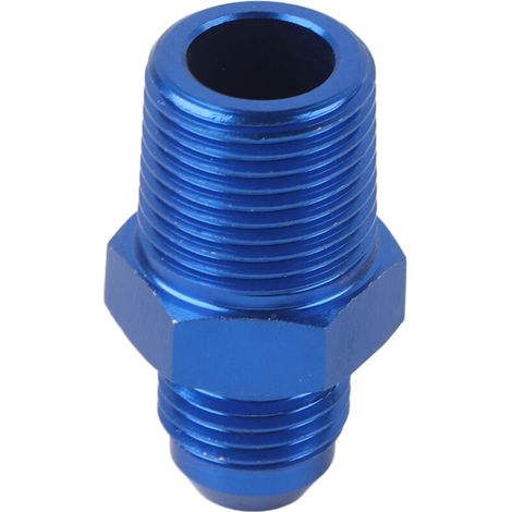 Adaptateur de raccord à mazout, alliage en aluminium mâle bleu poussoir de haute qualité durable pour (1/5)
