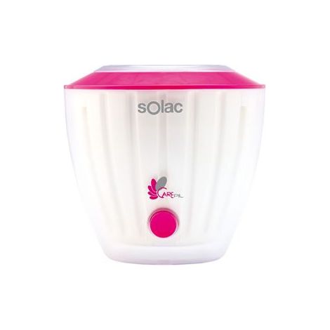 Chauffe-cire Solac CAREPIL DC7501 compact rose et blanc
