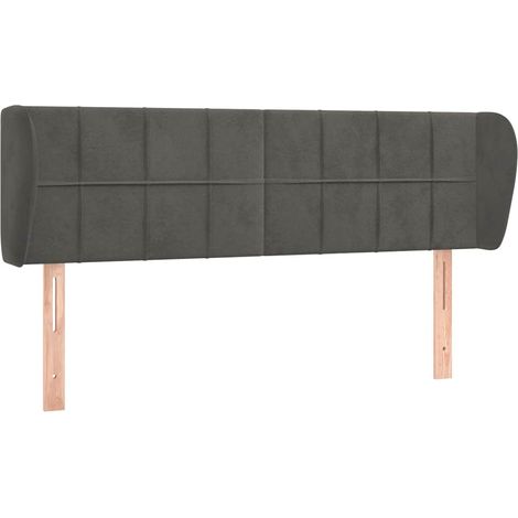 Maison Exclusive - Cabecero de terciopelo gris oscuro 147x23x78/8 (1/5)