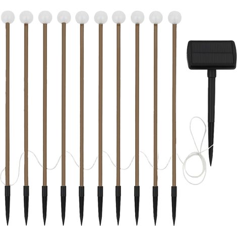 Set di 10 luci solari da palo H40CM LOLLY