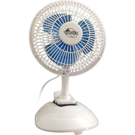 Ventilateur de table 20 cm 15W – 2 vitesses – Tête inclinable 45° – Pince de fixation pour usage horticole – Winflex Ventilation (1/5)