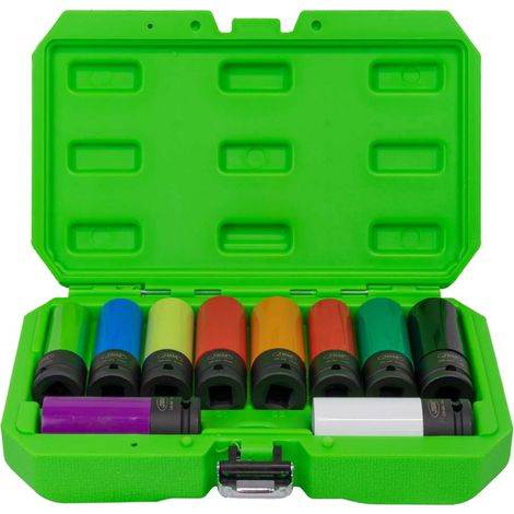 JBM 53988 Set bussole pneumatiche 1/2"-7/8" 10 Pz.