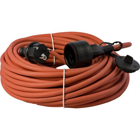 HAWA 10082100 Strom Verlängerungskabel 16 A Rot 5.00 m H07RN-F 3G 1,5 mm²