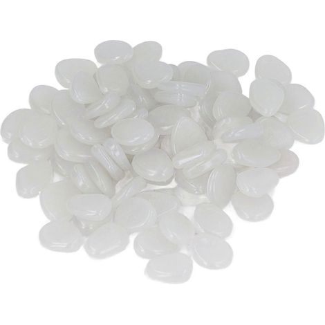 Galets fluorescents lumineux d'extérieur pour allées et sentiers de jardin - Sac de 200 (1/5)