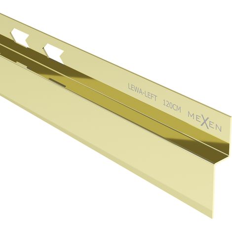 Mexen Line-B Wandabschlussleiste 120 cm links, gold - 185002120L (1/5)