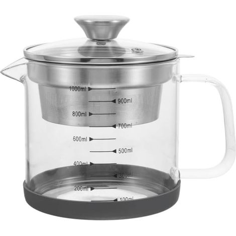 Joghurtfilter, Nussmilchfilter, Fruchtsaftfilter, Glasteekanne mit Siebeinsatz, Eisteekrug aus Edelstahl (1/5)