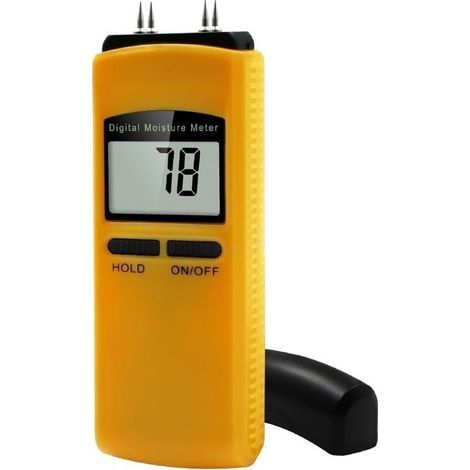 Portable Digital Wood Moisture Meter, Moisture Detector with LCD Screen, Moisture Tester for Firewood, Wallpaper and Floors (1/5)