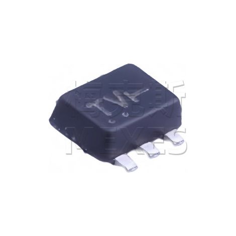 On Semiconductor NTZD3154NT1G, electronic component with screen-printed N-channel MOSFET chip TV SOT-563 20V 540mA, 5 units.