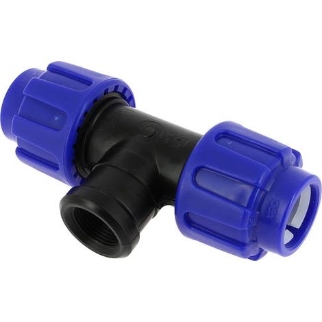 Té compression Ø25 dérivation femelle 20-27 10 bar