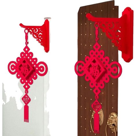 Lanterna, tessuto floccato, design tradizionale, come mostrato in foto, set di 2 pezzi - 2 (1/2)