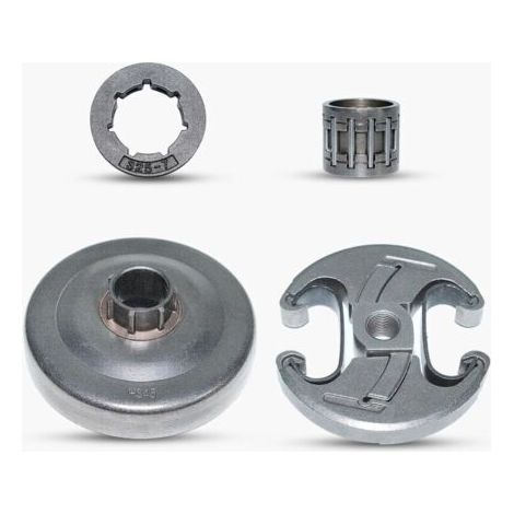 325"-7T Tambour d'embrayage Embrayage Assy Pignon Jante Roulement à aiguilles kit pour Husqvarna 340 345 346XP 350 351 353 445 450 E Tronçonneuse (1/5)