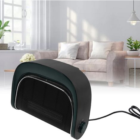 Chauffage de bureau/sous-table pour la maison, chauffage soufflant mural étanche pour salle de bain, modèle mécanique, vert et robuste. (1/5)