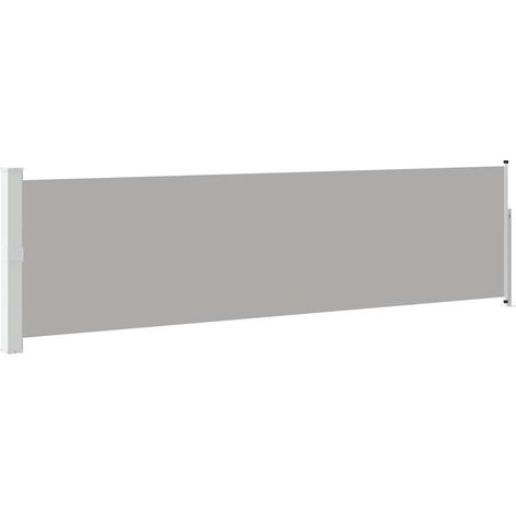 Ausziehbare Seitenmarkise 140×500 cm Grau vidaXL