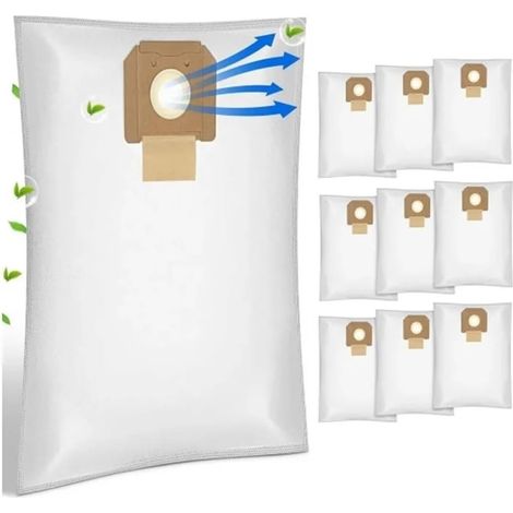 Bolsas de repuesto para aspiradoras Bosch GAS35 y GAS35L AFC, serie 2607432037 (10 unidades) (1/4)