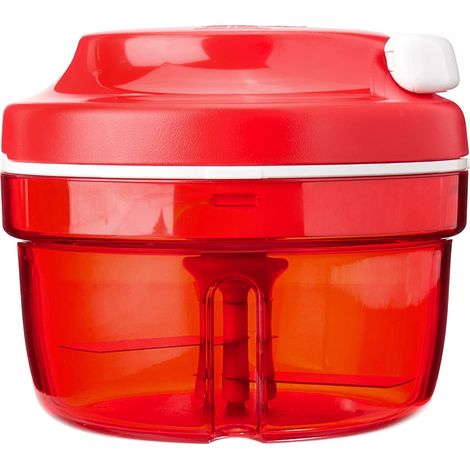 Hachoir Manuel - Bol En Abs - Lame En Acier Inoxydable 420 - Pour Oignons Ail Tomates Et Légumes - 1 Pièce (1/5)
