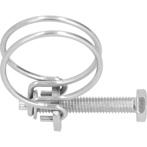 20 colliers serflex inox 201 double fil antirouille réglables 13-16mm pour tuyau industriel et domicile (1/5)
