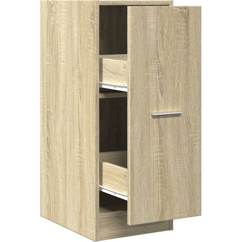 Apothecary Cabinet Sonoma Oak 30x41x77.5 cm Engineered Wood vidaXL