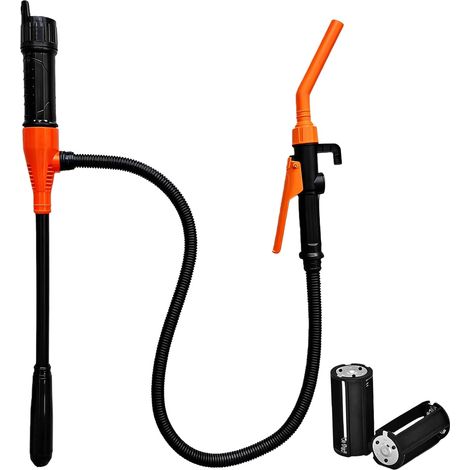 Pompe de transfert de liquide à batterie 2,4 GPM : pompe à bidon amovible gaz électrique, pompe de transfert électrique pour l'eau, l'huile légère et le diesel dans le garage et le jardin (1/5)
