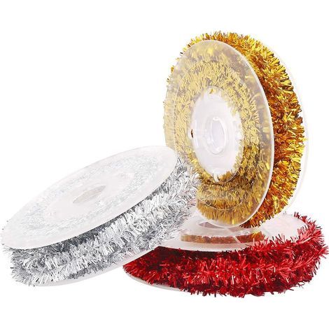 3-teilige, exquisite Girlande aus Metalldraht, Mini-Metallgirlande, Weihnachtsdekoration (1/5)