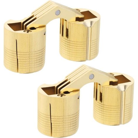 (6pcs) Charnière Cylindrique Charnière Invisible Porte Placard Armoire 8mm angle ouvrir 180°