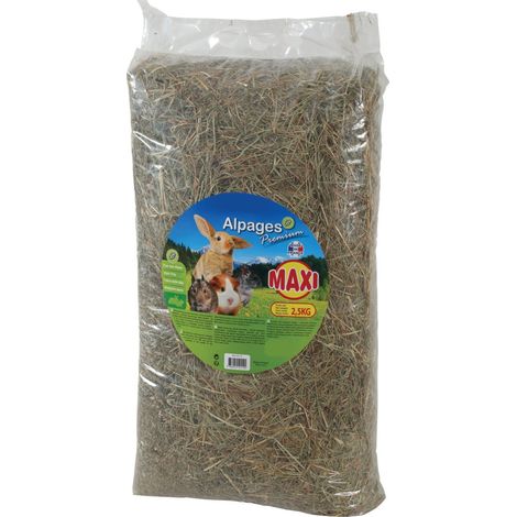 Foin des Alpes premium 2,5 kg pour rongeur - animallparadise (1/2)