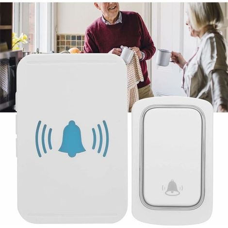 Campanello wireless intelligente WiFi con allarme autoalimentato, telecomando telefonico, standard USA 110-240 V CA per la casa (1/2)
