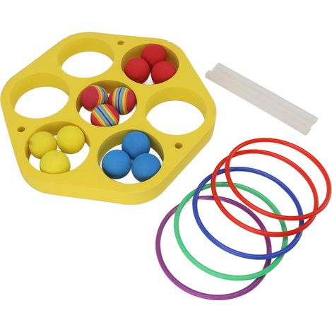 Gioco di lancio degli anelli in piscina – galleggiante – palla di gommapiuma colorata – per bambini e adulti – sport acquatici