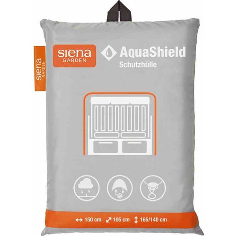 AquaShield Strandkorbhülle 150x105xH165/140 cm hellgrau, 100% Polyester (1/5)