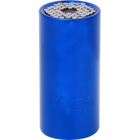 1/4-Zoll-3/4-Zoll-Universalstecknuss + 3/8-Zoll-CR-V-Pleuelstange für die Automobilindustrie (Blau) (1/5)