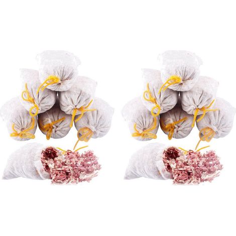 20x Sacs de Sachets de CèDre, Copeaux de CèDre pour Placards et Tiroirs, Blocs de CèDre pour Le Rangement Des VêTements (1/4)