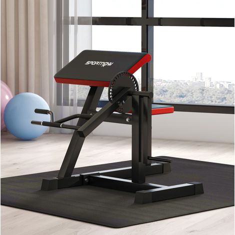 Banc de curl biceps/triceps avec siège réglable 5 positions, 25 angles, charge max. 60 kg HAVRYA (1/5)