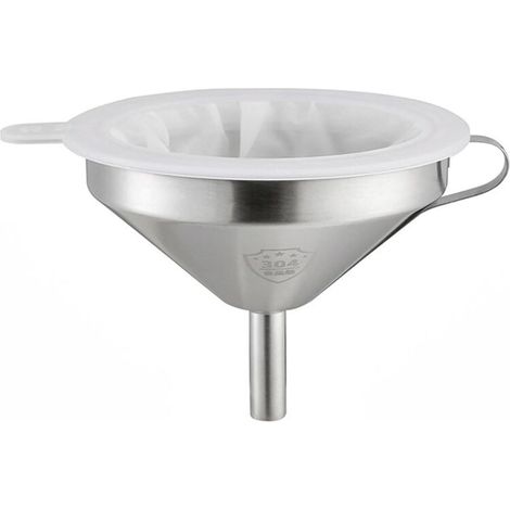 Ensemble de base de passoire pratique en acier inoxydable, entonnoir de cuisine en métal (1/5)