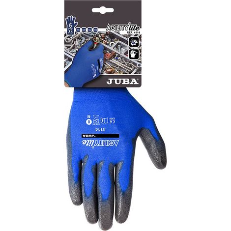 H4114/7 GUANTE JUBA AGILITY LITE NILON LIGERO C-RECUBRIMIENTO DE PU T-7 - JUBA (1/2)