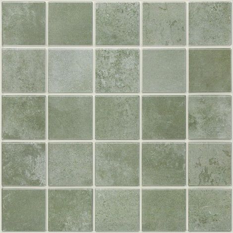 Carrelage Adhesif pour Cuisine,PVC Carre Vert Bambou Mat,10 Pieces,Stickers Carrelage 3D,Mural Autocollant, de Cuisine,Credence de Autocollante,Salle de Bain, 30 × 30 cm (1/5)