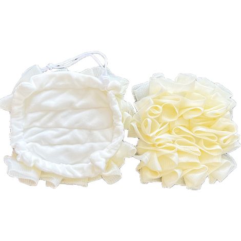 Lot de 2 sachets à savon en forme de fleur, filet exfoliant, outil de nettoyage du corps et du visage, outils de fabrication de mousse de bain (1/5)