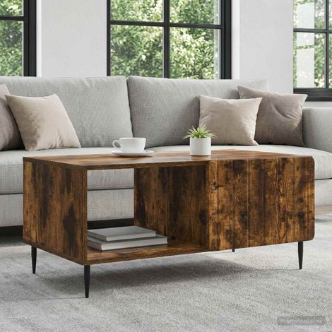 Tavolino da salotto Rovere Fumo 90 x 50 x 40 cm vidaXL (1/5)