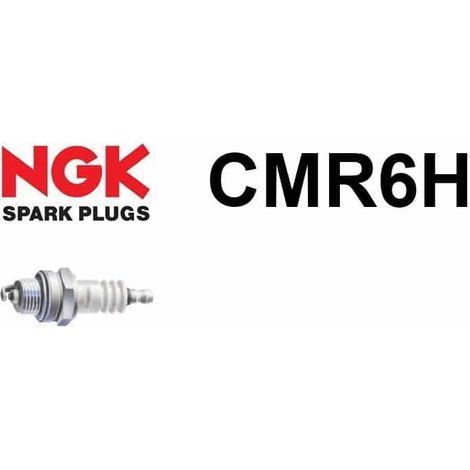 Bougie moto NGK CMR6H – Type adaptable – Couleur noir – Pour moteurs 2 temps – Performance optimale (1/5)