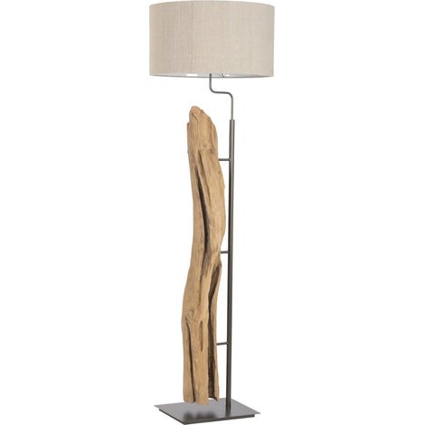Lampara Pie Teca Hierro 55X55X185 Hecho A Mano (1/5)