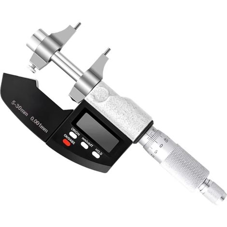 Micromètre Micromètre extérieur électronique, outils de mesure à pointe en carbure, pied à coulisse, micromètre numérique Micromaster 0-25 mm (1/5)